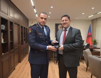 Drejtori i Përgjithshëm i Policisë së Shtetit Ilir Proda, takim prezantues me Atasheun policor të Ambasadës së Austrisë, në Tiranë, z. Andreas Nagy.