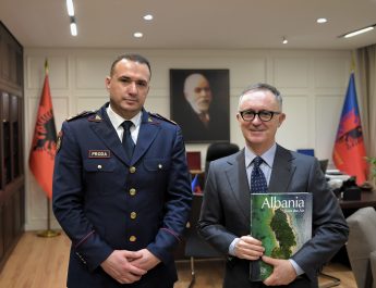 Drejtori i Përgjithshëm i Policisë së Shtetit, takim me Ambasadorin italian Sh. T. Z. Fabrizio Bucci dhe Ekspertin e Sigurisë Dr. Salvatore Gava