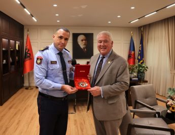 Drejtori i Përgjithshëm i Policisë së Shtetit Ilir Proda, takim me z. Harry H. Hardman