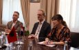 Drejtori i Përgjithshëm Skender Hita mirëpriti në ambientet e DPPSh-së, Ambasadorin e Holandës dhe Oficerin e Kontaktit të Holandës
