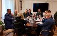 Drejtori i Përgjithshëm Skender Hita pret në takim, Komandantin e Operacioneve Ajrore Detare të Guardia di Finanza-s