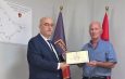 Drejtori i Përgjithshëm i Policisë së Shtetit, Drejtues Madhor Skender Hita, ka vlerësuar me Certifikatën e Shërbimeve të Dalluara z. Xhemal Bregu