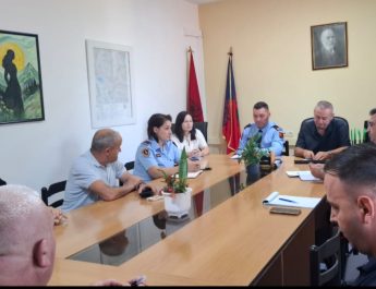 Kuçovë/Zhvillohet takim me përfaqësues të disa institucioneve, për sigurinë në shkolla